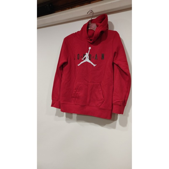 Jordan Other - Jordan Hoodie Boys Large 12-13 Red Good Jumpman Logo Fleece Pullover